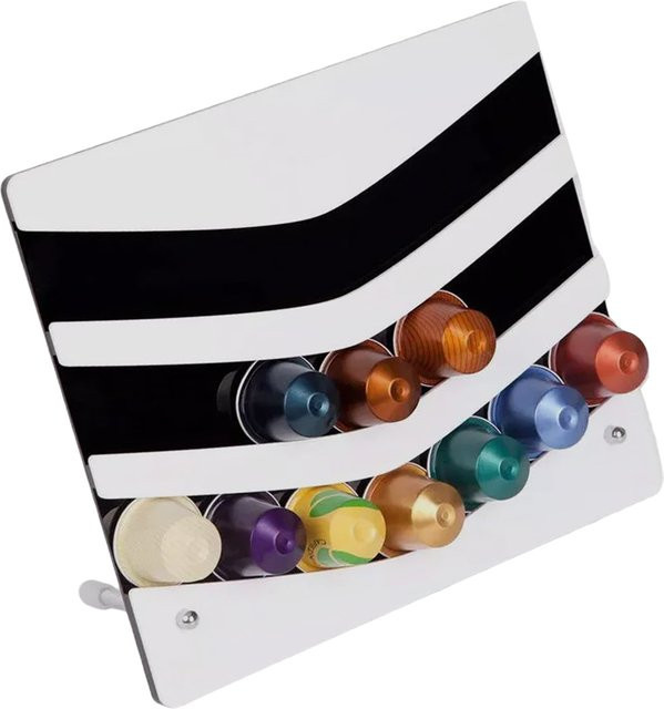 Dalinwell Kaffee-Pad-Spender aus Acryl in Transparent, Kapselhalter und Display-Rack für Kaffeetassen - Bild 1