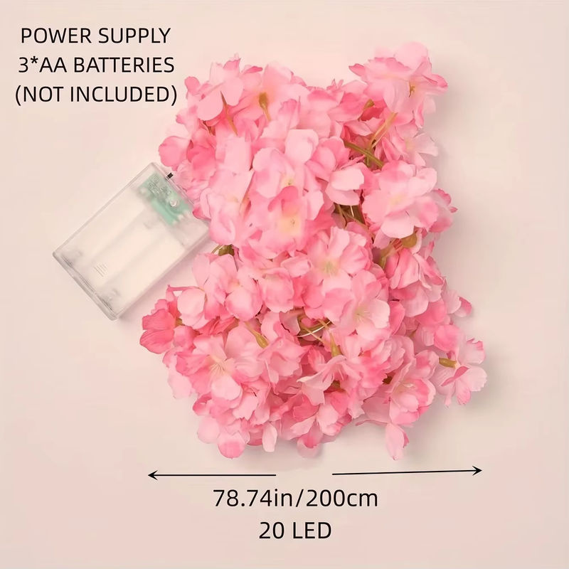 LED Kirschblüten-Lichterkette in Pink für Garten, Outdoor und Innenbereich - Bild 2