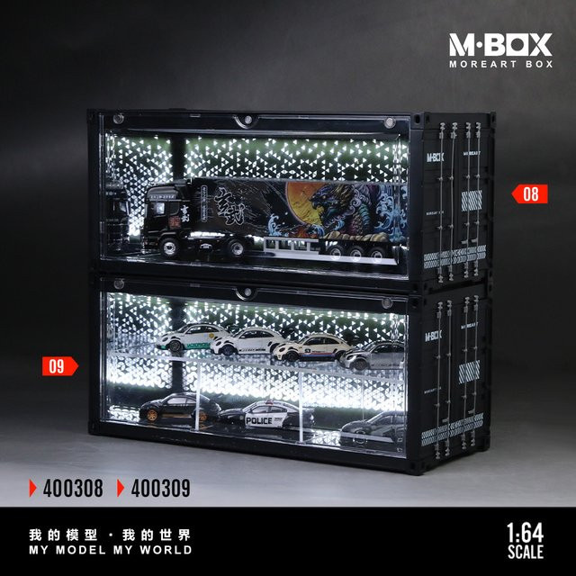 MoreArt MBOX Container-Aufbewahrungsszene, Weltraum, Beleuchtetes Diorama - Bild 1