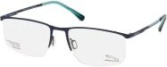 Jaguar 35600 Korrektionsbrille, Halbrand, Rechteckig, Titanium, Herren, black blue - Bild 1