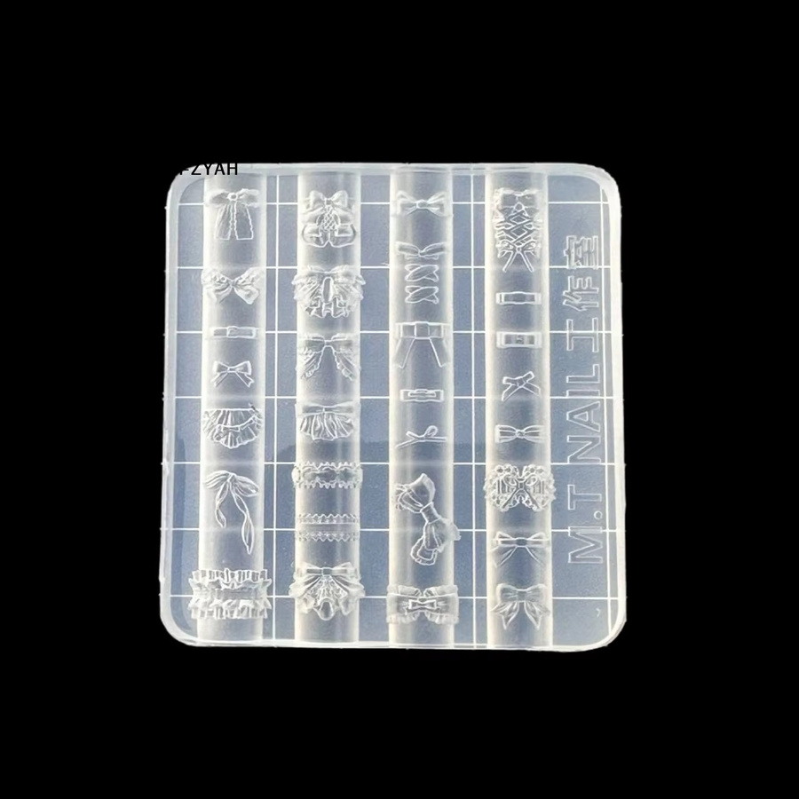 JETTING 3D-Silikon-Nagelstempel mit Schleifenmuster, Nagelvorlagen - Bild 4