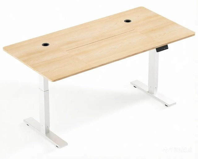 HOMAVO Elektrisch Höhenverstellbarer Schreibtisch mit Memory Funktion und Anti Kollisions System, B/T: 140 x 60 cm - Bild 1