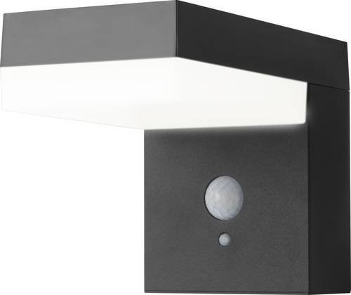 Sygonix SY-4715526 Solar-Außenwandleuchte mit Bewegungsmelder, 6W SMD LED, Schwarz - Bild 1
