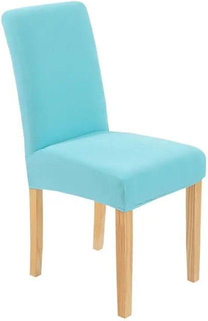 Elastischer Stuhlbezug aus Spandex in Türkis für Esszimmer und Bankette - Bild 1