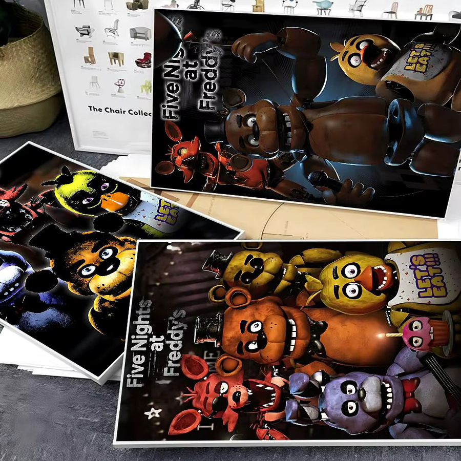 Potdemiel FNAF Film DIY Sticky Poster Wasserdichte Papier Aufkleber Multicolor - Bild 2