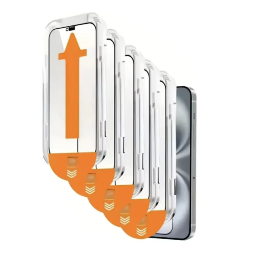 NNBILI 3-teiliges Displayschutz-Set aus Glas mit oleophober Beschichtung für iPhone 11 12 13 14 15 16 17 Pro Max Air in Transparent - Bild 5