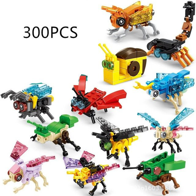 Yiran toy 1 Insekten Tiere Figuren Mini Skorpion Bausteine 12-teiliges Set - Bild 1
