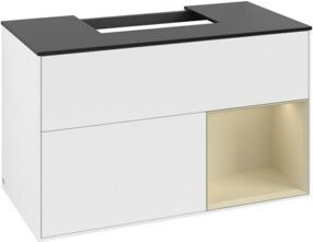V&B Waschtischunterschrank Finion 100 in Weiß lackiert, Breite: 100 cm, Tiefe: 50,1 cm, Höhe: 50,1 cm - Bild 1