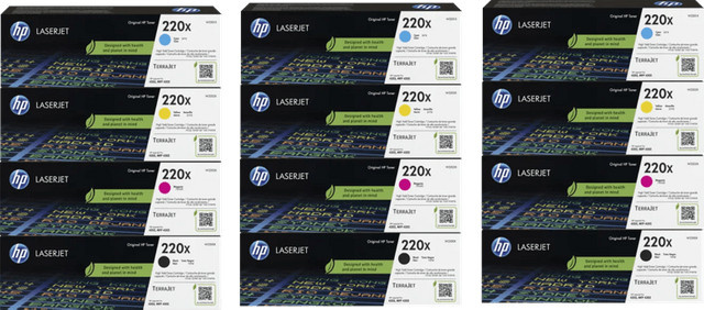 HP 220X LaserJet Toner Multipack Multicolor für HP Color LaserJet Pro 4202 und 4302 (3 Stück) - Bild 1
