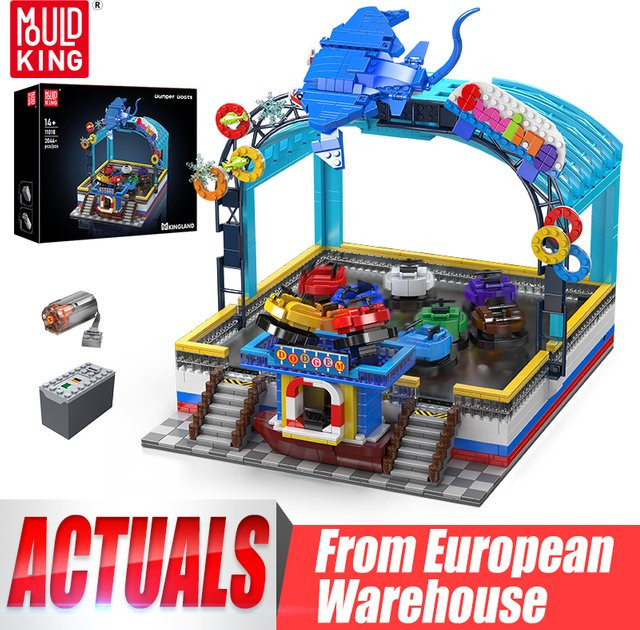 Mould King 11018 Freizeitpark-Spielzeug, Die Motorisierten Bumper-Boote, Baustein-Set, ab 14 Jahre - Bild 1