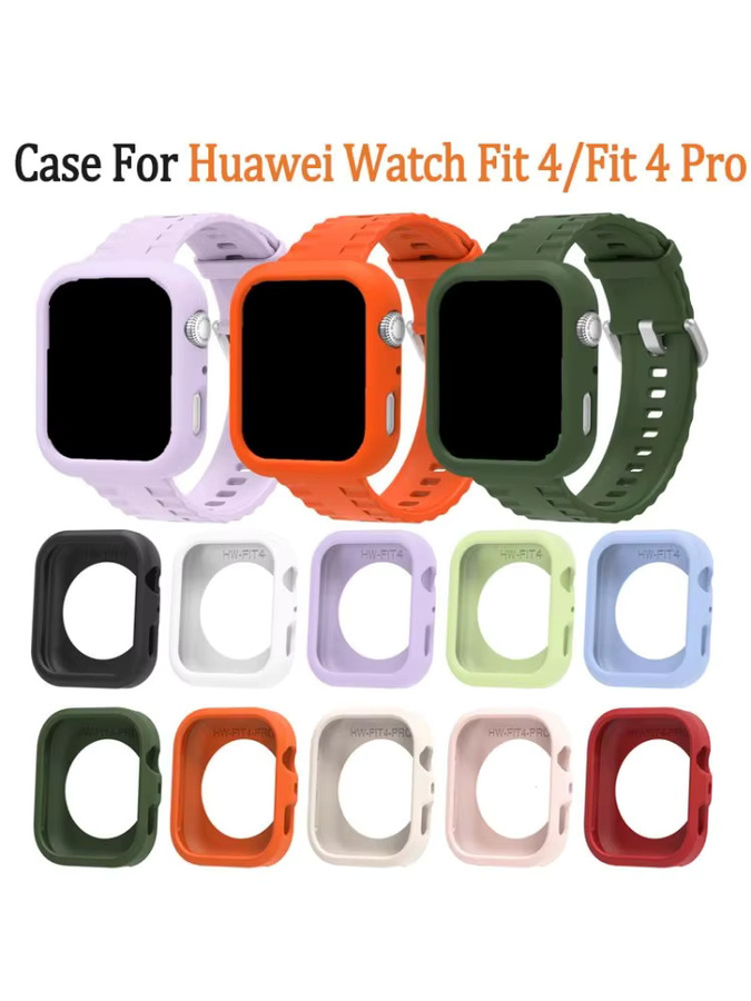 Silikonhülle für Huawei Watch Fit 4 Pro Classic, Hellviolett - Bild 4