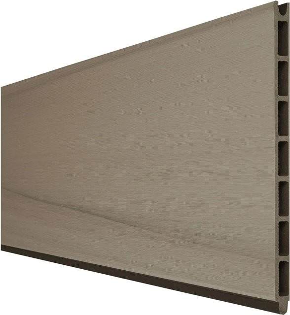 GroJa Solid Grande Premium Einzelprofil Steckzaun Bi-Color Braun Höhe: 180 cm, Breite: 24 cm - Bild 1