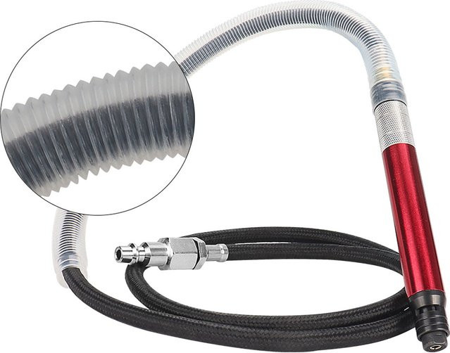 NuoDunco Mini Air Micro Die Grinder Pneumatischer Hochgeschwindigkeits-Gravierstift in Rot zum Polieren und Schneiden von Schmuck und Holz - Bild 1