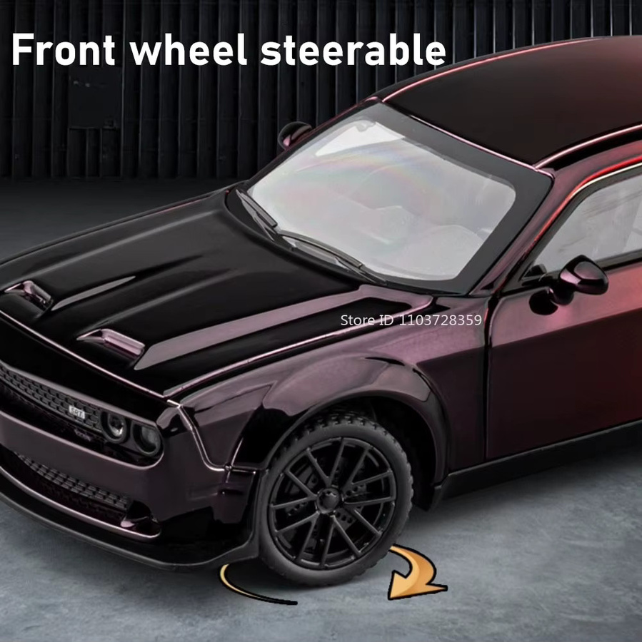 MAKEDA Hellcat Spielzeug-Supercar-Modelle, 1:32, mit Licht und Sound, Metall - Bild 3