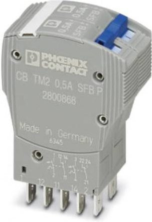 Phoenix Contact CB TM2 1A SFB P Schutzschalter thermisch, grau, 250 V/AC, 1 A - Bild 1