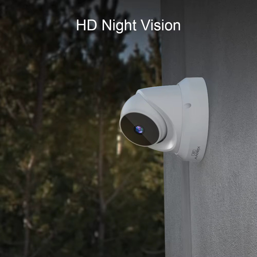 V380 IP Kamera Outdoor mit 2K 3MP Auflösung, PoE, Audio, Weitwinkel 2,8mm und Farb-Nachtsicht in Weiß - Bild 2