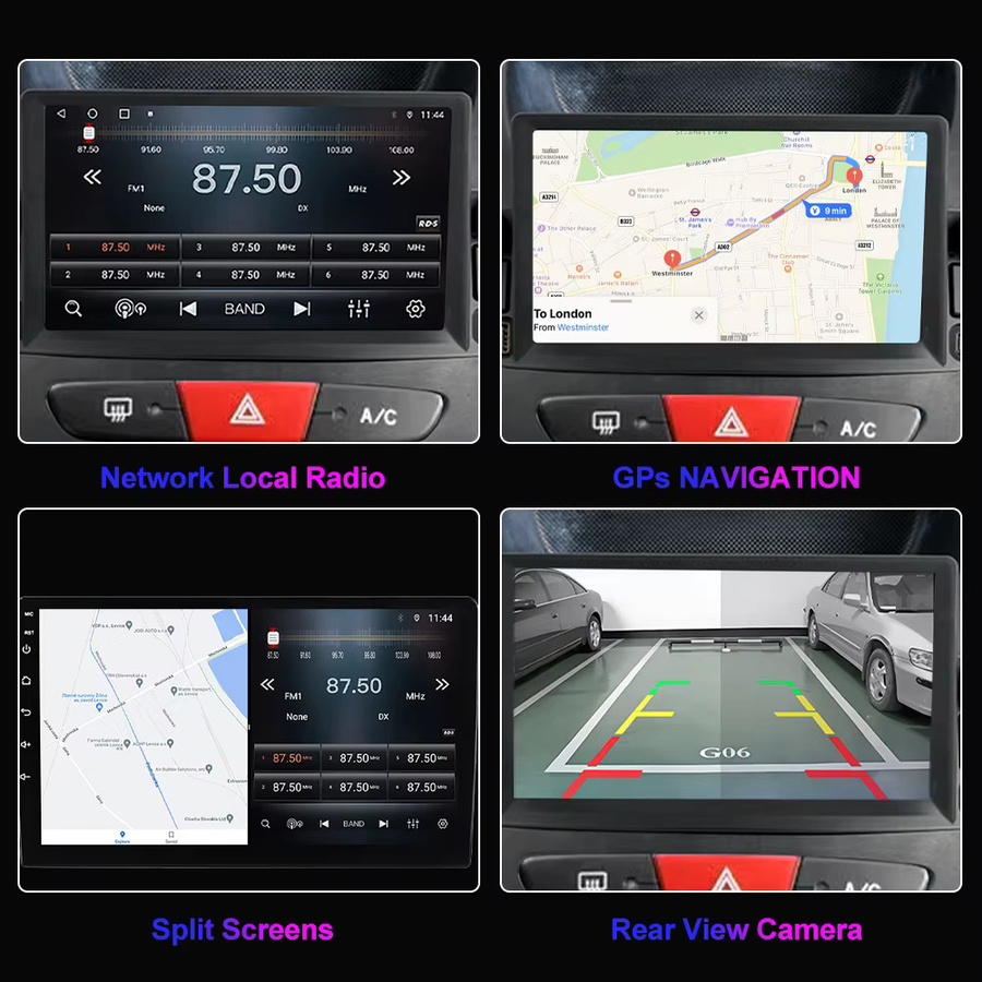 YAYP Kabelloses CarPlay und Android Auto Radio für Smart Fortwo 451 (2005 - 2015) mit GPS, Bluetooth, RDS und DSP in Schwarz - Bild 5