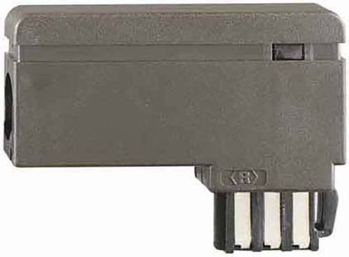 Rutenbeck TAE-Stecker TS N gewinkelt, frei belegbar, Schwarz - Bild 1