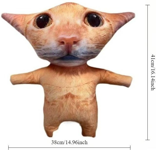 Yiran toy Simulierte Katzen Plüschtiere, Kuscheltier Kissen, ab 14 Jahren - Bild 1