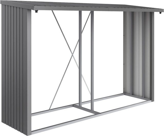 Biohort Kaminholzregal Woodstock 300 in Quarzgrau-Metallic, B/H/T: 300,7 x 199 x 102 cm - Bild 1