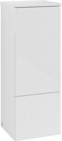 V&B Antao Mittelschrank mit Frontstruktur in Weiß, B/T/H: 41,4 x 35,6 x 104 cm - Bild 1
