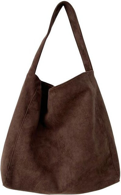 Tragetasche Wildleder, Damen, black - Bild 1