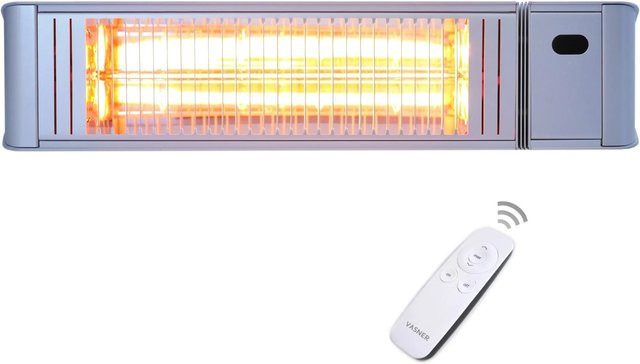 Vasner Infrarot-Heizstrahler Teras X20 2000 Watt mit Fernbedienung in Silber - Bild 1
