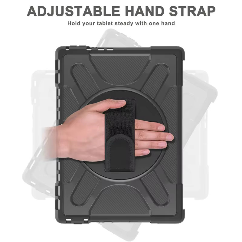 Stoßfeste 360 Grad drehbare Tablet Hülle für Microsoft Surface Pro 12 10 9 8 7 Plus 6 5 4 in Schwarz - Bild 5