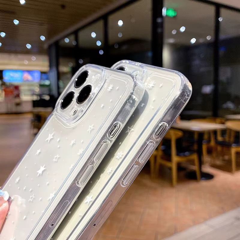 Modische Sternenhimmel Handyhülle für Samsung Galaxy Serie in Transparent - Bild 3