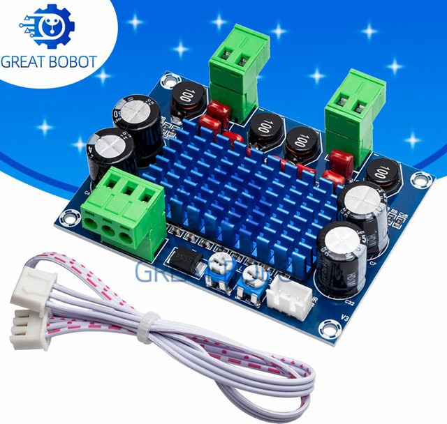 Baishundianzi BS High Power Digital HIFI Verstärker Modul XH M572 TPA3116D2 mit 2x120W Leistung in Blau - Bild 1
