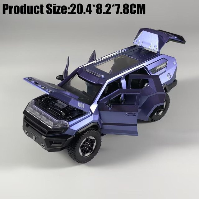 Linyi toy car Rezvani Vengeance gepanzertes Fahrzeug, Modellauto, 1:24, Metall, mit Ton und Licht, ab 14 Jahren - Bild 1
