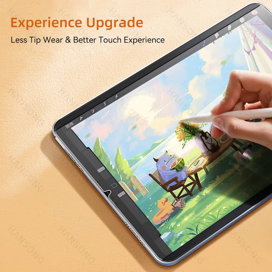 Xiaomi Magnetische Papiergefühl Displayfolie für Mi Pad 5 5 Pro 6 6 Pro 7 7Pro 6S Pro 12,4 Zoll und Mi Pad 10,61 in Rot Transparent - Bild 2