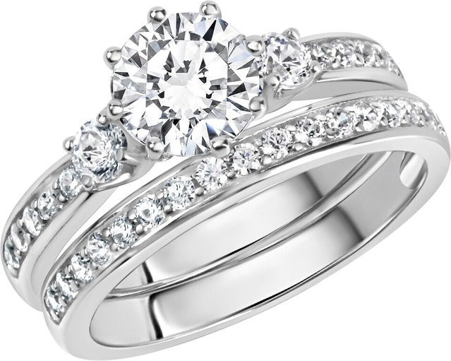 Zeeme Ring 925 Silber, Zirkonia, Damen - Bild 1
