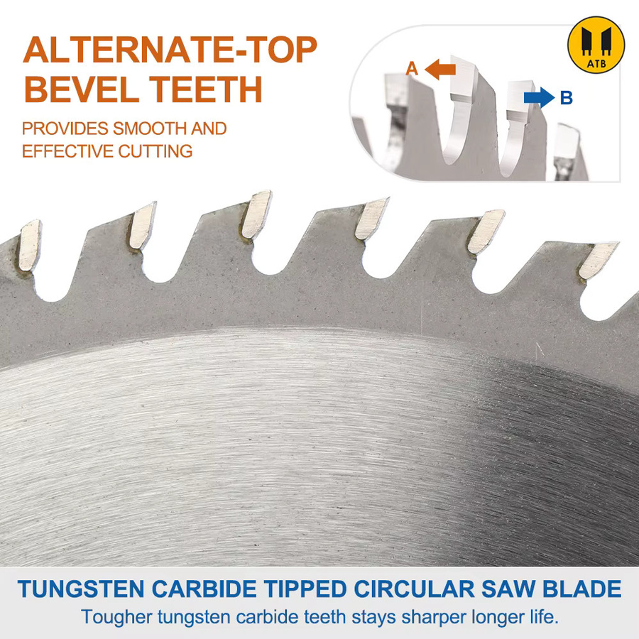 xcan TCT Hartmetall Sägeblatt für Kreissägen, Silber, Durchmesser: 85 mm - Bild 2