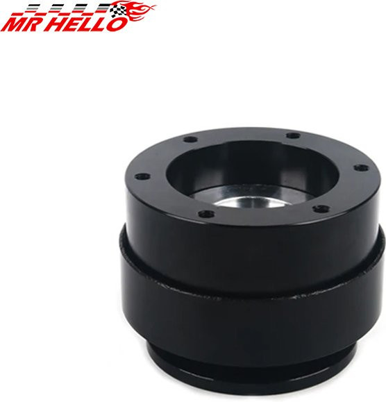 Simagic 6-Loch Racing Simulator Lenkrad Schnellspanner Nabenadapter in Schwarz für M10 A/Mini Euro Truck, 70 mm - Bild 1