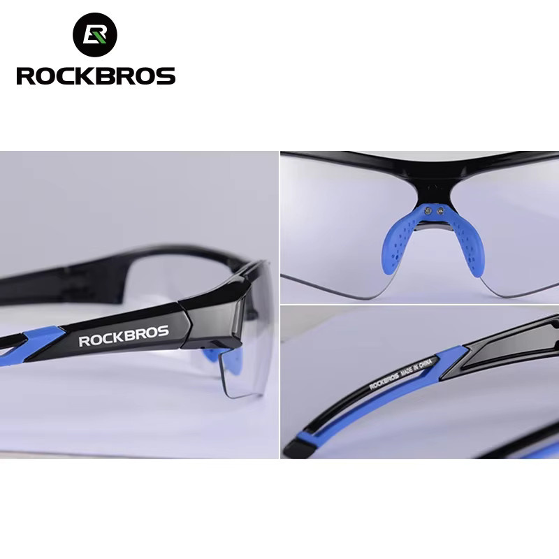 ROCKBROS Sportsonnenbrille, Photochrome, black, Kunststoff - Bild 1