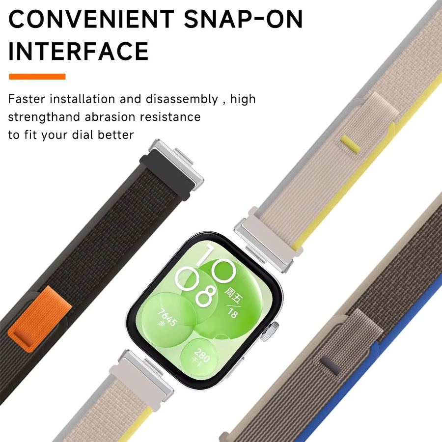 CAOWTAN Uhrenarmband Nylon, Trail Loop, für Huawei Watch Fit 5/5Pro/4/4Pro/3 - Bild 3