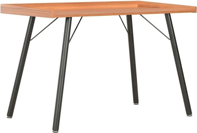 vidaXL Schreibtisch modern in Braun und Schwarz, B/T/H: 90 x 50 x 79 cm - Bild 1