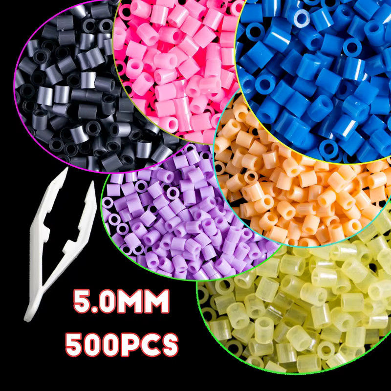 Hama Perlen Nachfüllpack, Bunt / Mehrfarbig, 500 Stück - Bild 5