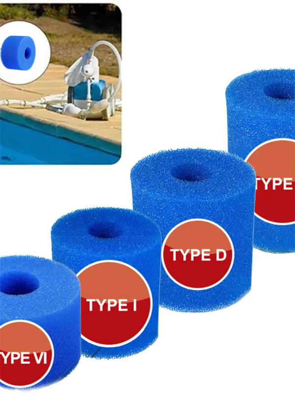 Intex Waschbarer Schwimmbad Filter Schwamm als Wiederverwendbare Schaum Filterpatrone für Typ I, II, VI und D - Bild 7
