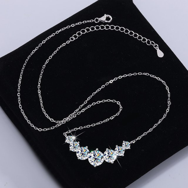 SAY Halsketten-Anhänger 925 Silber, Moissanit, Zirkonia, Damen - Bild 1