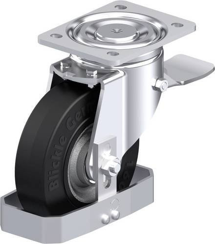 Blickle Stahlblech-Lenkrolle LH-SE 160K-ST-FS in Anthrazit mit 160 mm Rad-Durchmesser und 450 kg Tragfähigkeit - Bild 1