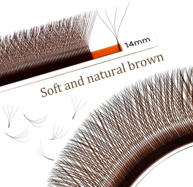 lashprofessor W-Form Fächerwimpern, Braun, Natürlich, Unisex - Bild 1