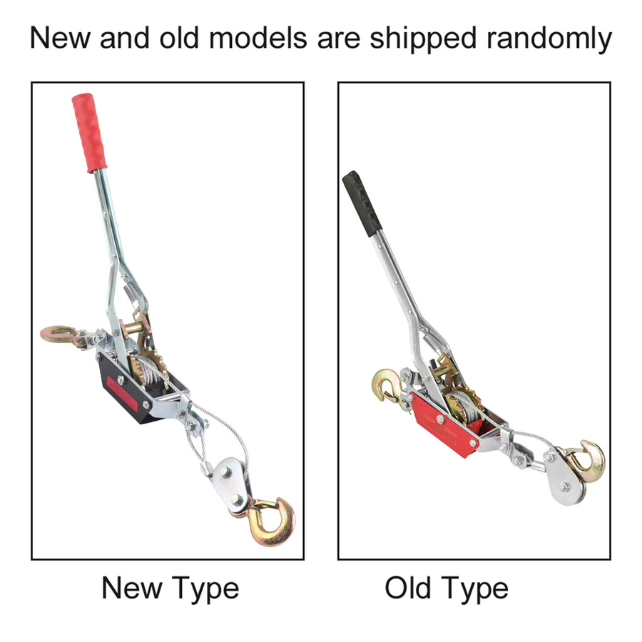 Meterk Hand Power Puller Drahtseilspanner mit Doppelhaken für Heavy Duty Anwendungen - Bild 2