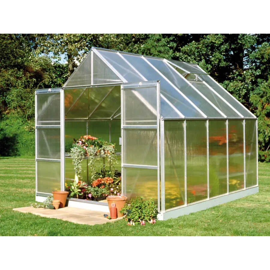 Halls Gewächshaus Magnum 108 aus Aluminium in Silber mit 6 mm Stegdoppelplatten, B/T: 257 x 322 cm, 8,3 m² - Bild 2