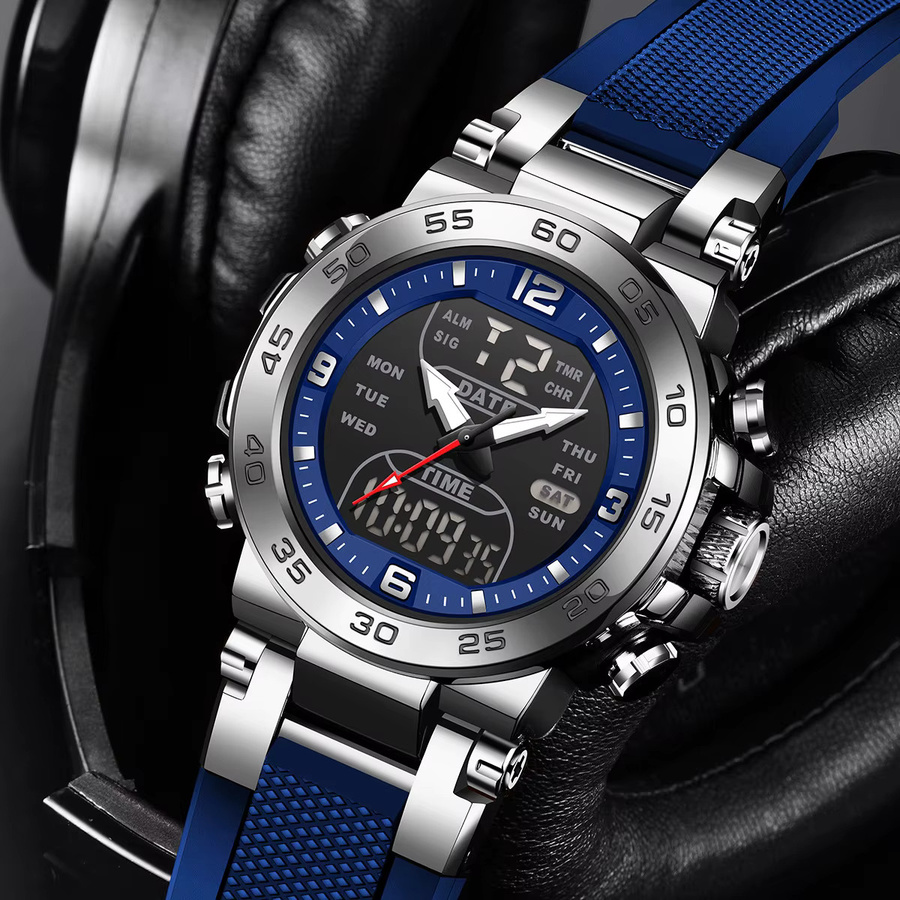 FOXBOX Armbanduhr, Chronograph, Quarz, Silikon, Herren - Bild 5