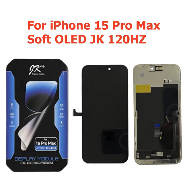 DALESIMEI Ersatzdisplay für iPhone 15 Pro Max mit 3D Touch Digitizer und OLED Incell LCD in Schwarz - Bild 4