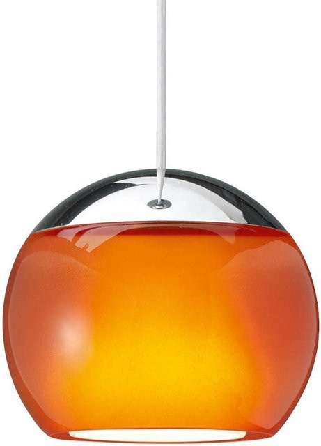 Oligo Balino LED-Pendelleuchte 1-flammig in Chrom und Orange mit unsichtbarer Höhenverstellung und warmweißem Licht (2700K) - Bild 1