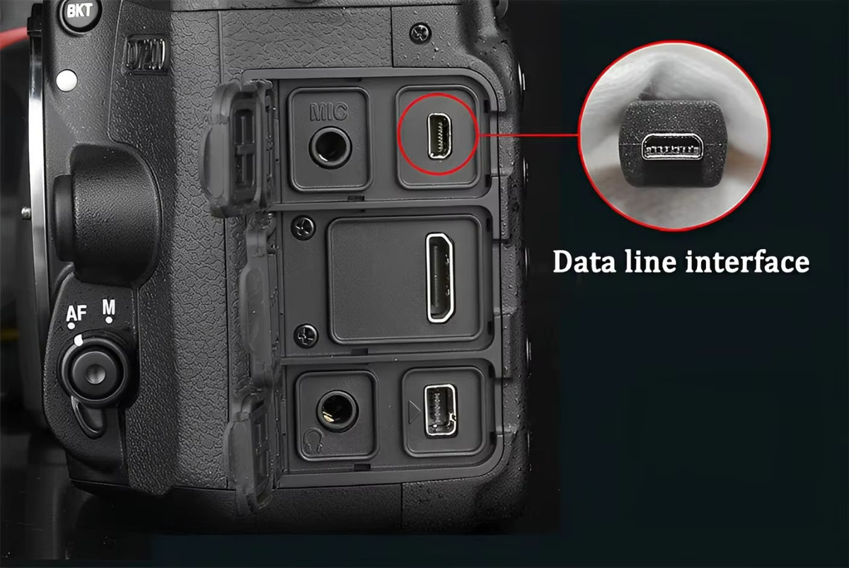 XIKCU Universelles UC-E6 Mini 8 Pin USB-Datenkabel für Digitalkameras in Schwarz, Länge: 1,5 m - Bild 5