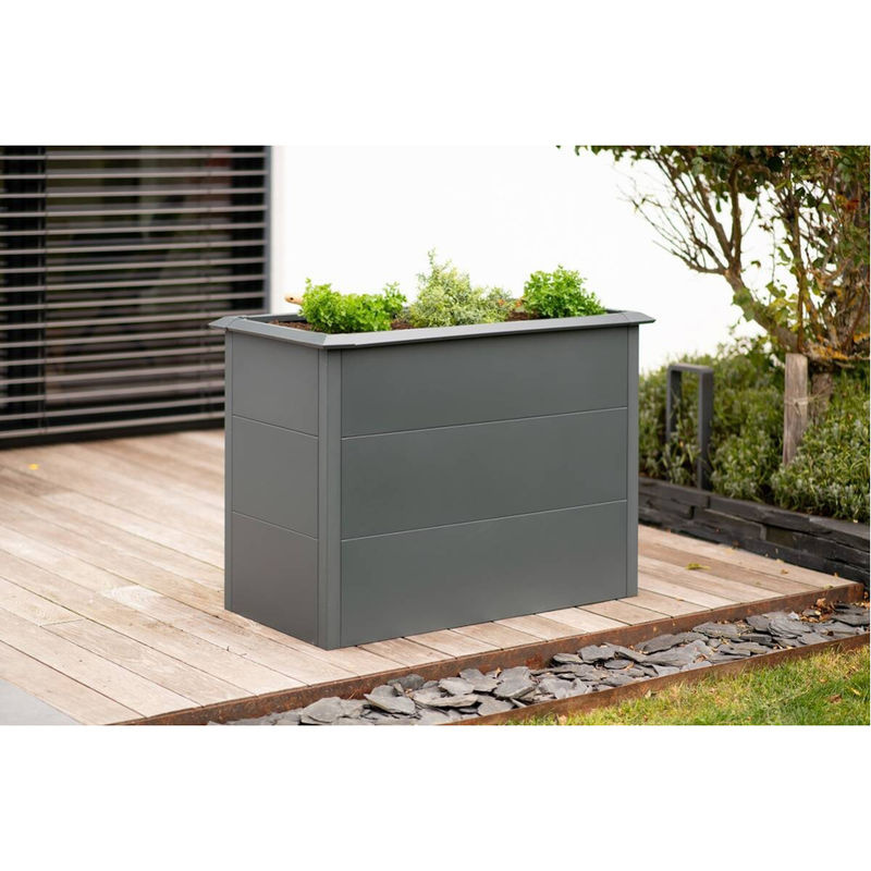 Westmann Hochbeet Primus M aus verzinktem Stahl in Anthrazit B/H/T: 100 x 77 x 50 cm - Bild 12